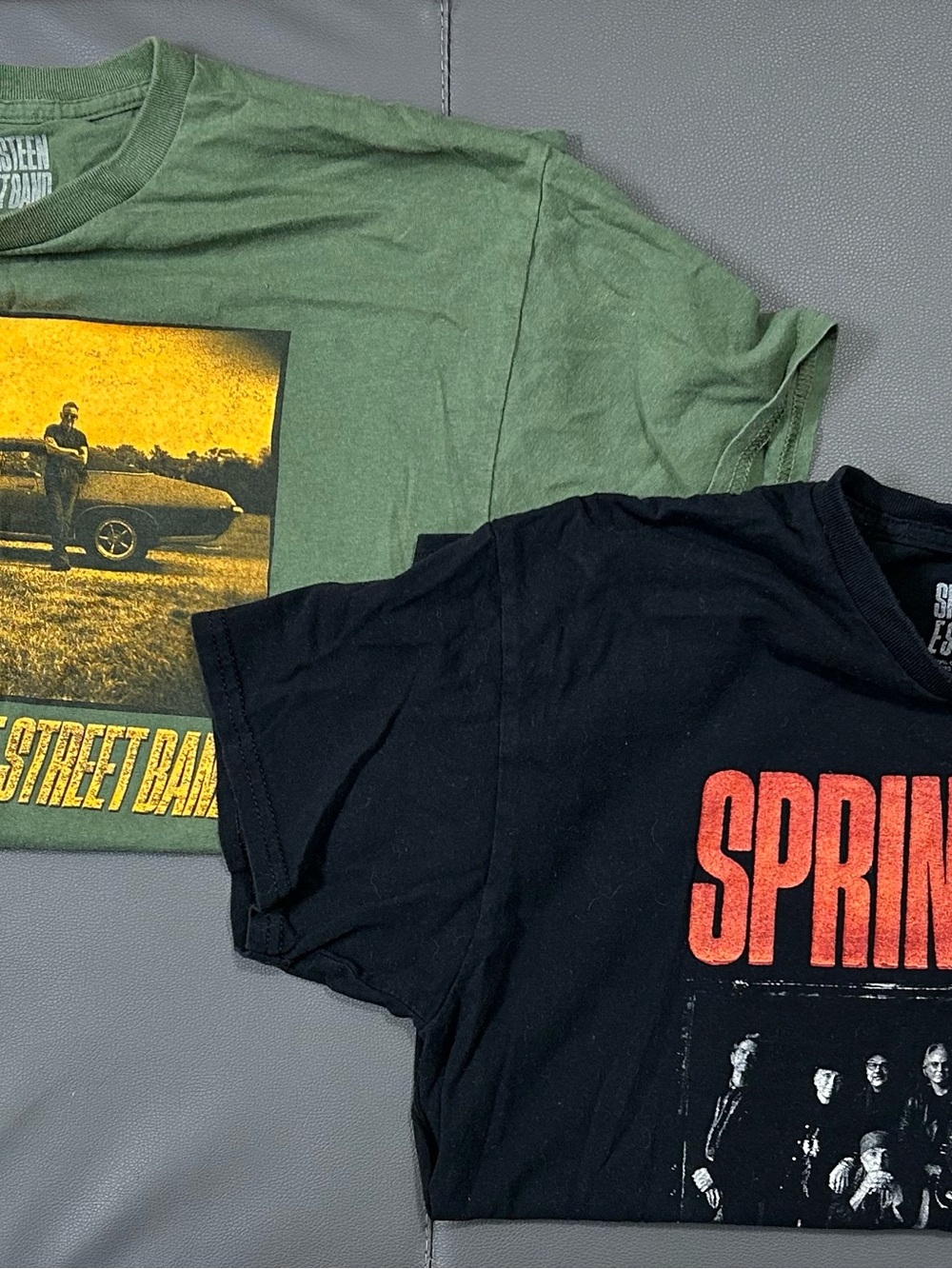 Large Springsteen and the E Street Band Tour Graphic Tee Green/Black Bundle